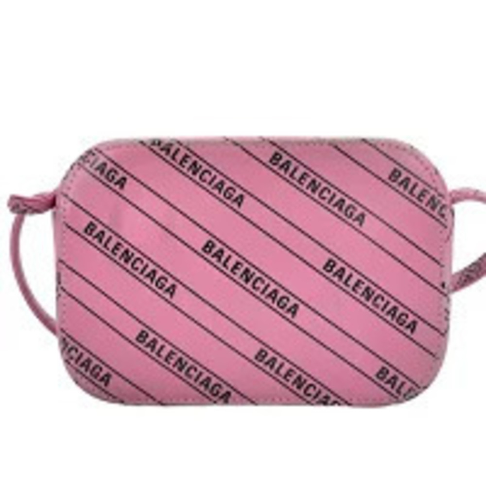 Balenciaga Everyday Camera Bag Leather Shoulder Bag Pink